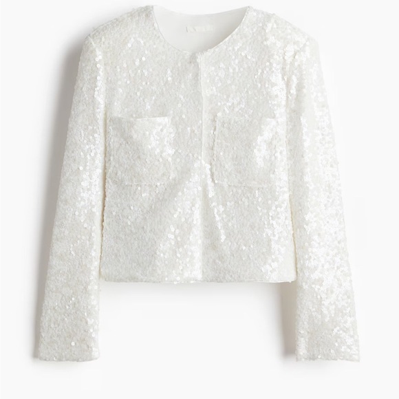 New H&M Sequined Blazer And Skirt Set - Picture 7 of 10